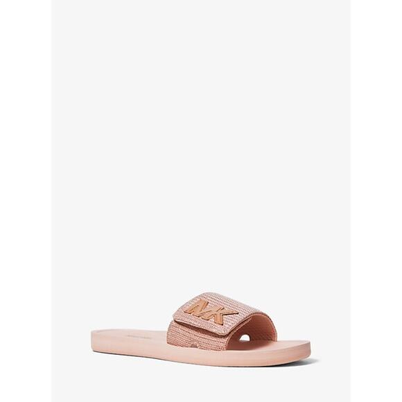 Michael Kors MK Slide Sandals Soft Pink 10M - Picture 4 of 5